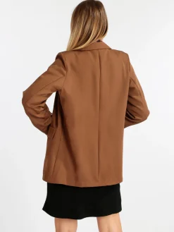 Vanita Blazer donna con maniche arricciate