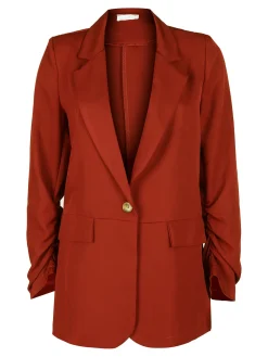 Vanita Blazer donna con maniche arricciate