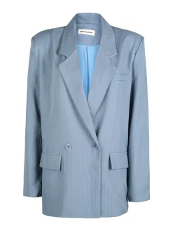 Vanita Blazer donna gessato con chiusura a doppio petto