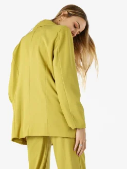Vanita Blazer donna oversize con bottone - senape