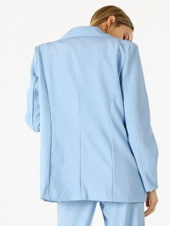 Vanita Blazer donna oversize con bottone - azzurro