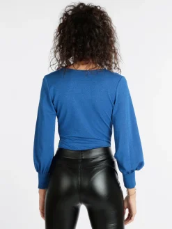 Vanita Body con scollo a portafoglio con lurex
