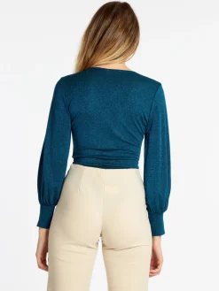 Vanita Body con scollo a portafoglio con lurex