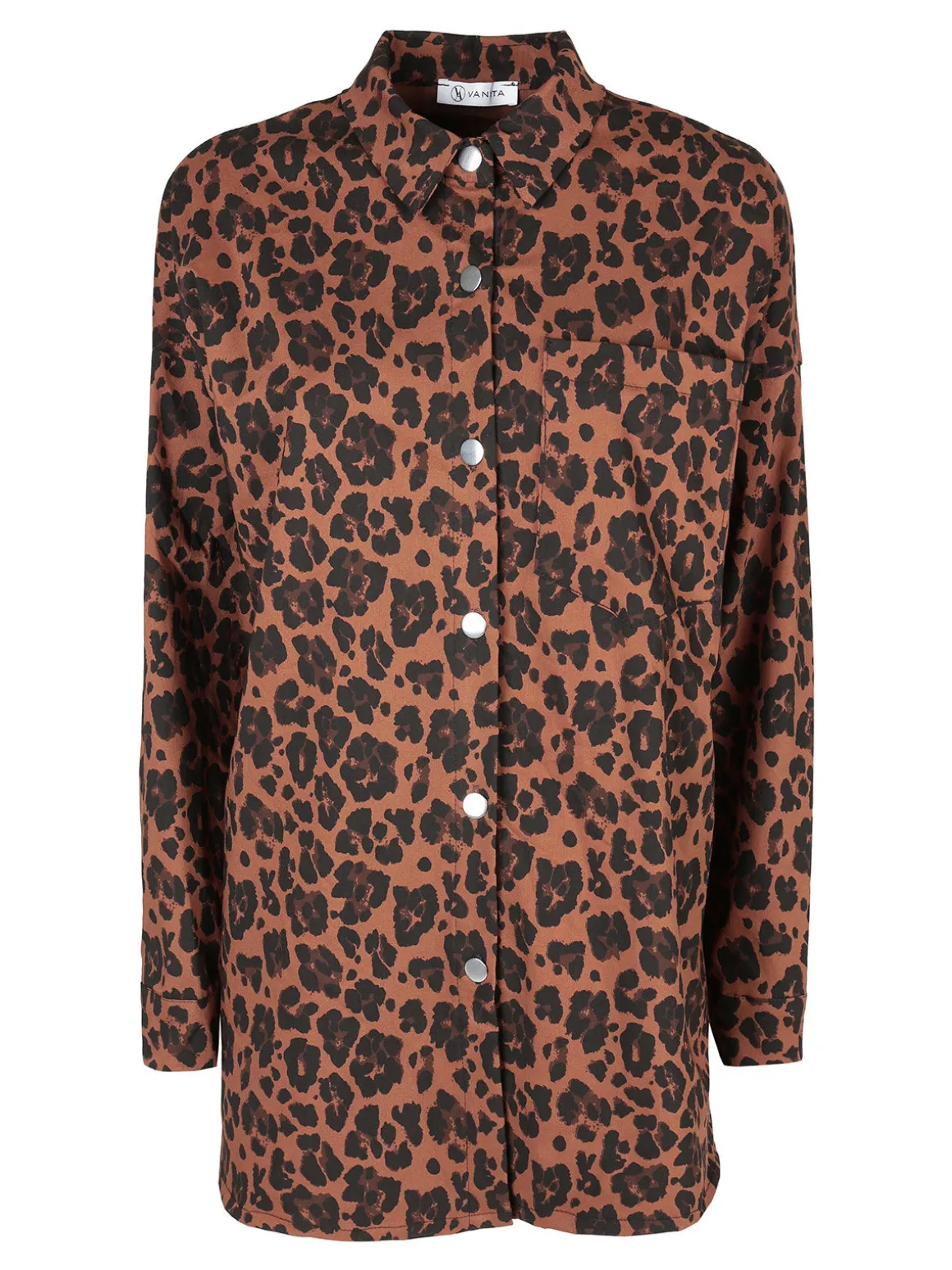 Vanita Giacca camicia lunga da donna maculata