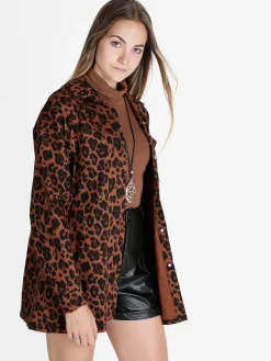 Vanita Giacca camicia lunga da donna maculata