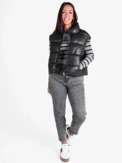 Vanita Gilet donna trapuntato con zip