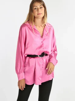 Vanita Maxi camicia donna con manica a pipistrello
