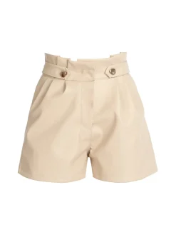 Vanita Shorts da donna in ecopelle