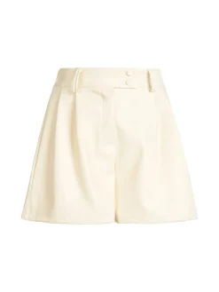 Vanita Shorts da donna in ecopelle