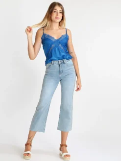 Vanita Top donna effetto raso
