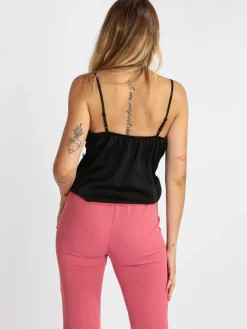 Vanita Top donna effetto raso