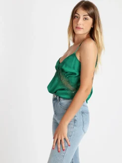 Vanita Top donna effetto raso