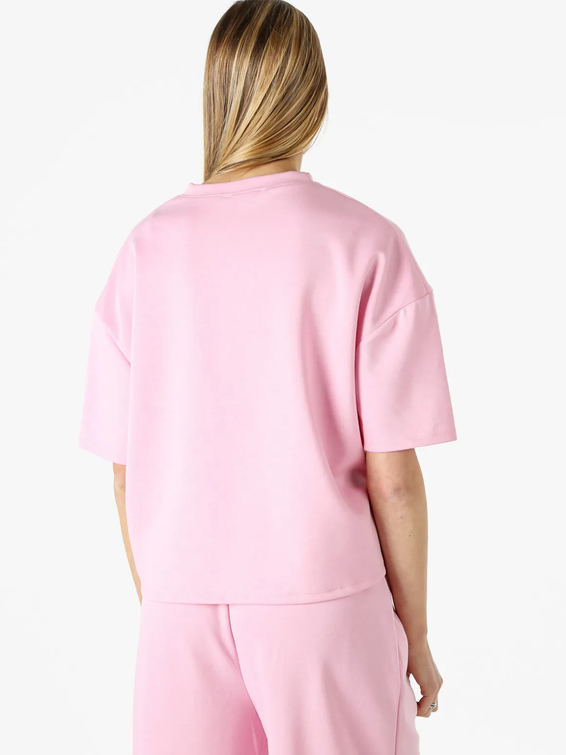 Vanita T-shirt donna oversize in felpa - giallo