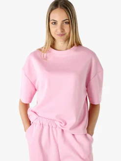 Vanita T-shirt donna oversize in felpa - giallo