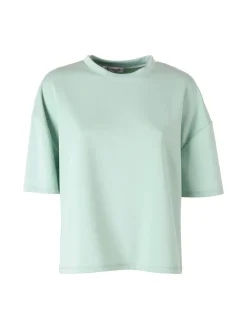 Vanita T-shirt donna oversize in felpa - acqua marina