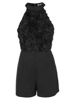 Vanita Tuta jumpsuite elegante da donna con allacciatura al collo