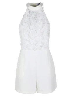 Vanita Tuta jumpsuite elegante da donna con allacciatura al collo