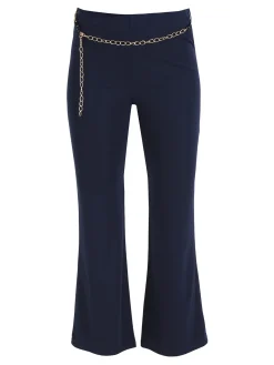Vento Pantaloni eleganti da donna con cintura a catena