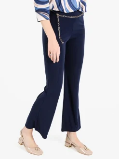 Vento Pantaloni eleganti da donna con cintura a catena