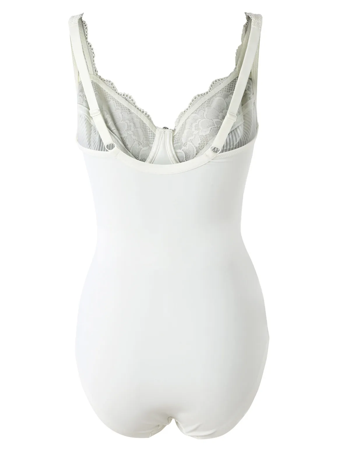 Verde Veronica AR40 Body donna con pizzo senza ferretto coppa C - nero