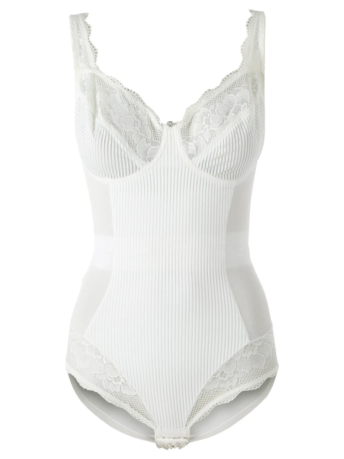 Verde Veronica AR40 Body donna con pizzo senza ferretto coppa C - nero