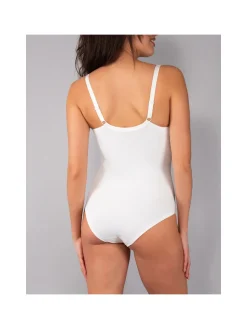 Verde Veronica AR42 Body donna con pizzo coppa C con ferretto - fango