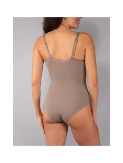 Verde Veronica AR40 Body donna con pizzo senza ferretto coppa D - fango