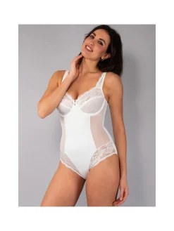 Verde Veronica AR42 Body donna con pizzo coppa D con ferretto - nero
