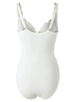 Verde Veronica AR42 Body donna con pizzo coppa D con ferretto - nero