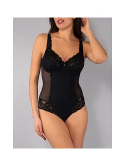 Verde Veronica AR40 Body donna con pizzo senza ferretto coppa C - fango