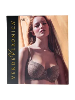Verde Veronica AR14D Reggiseno preformato imbottito con ferretto coppa D - panna