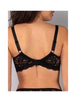 Verde Veronica AR14D Reggiseno preformato imbottito con ferretto coppa D - nero