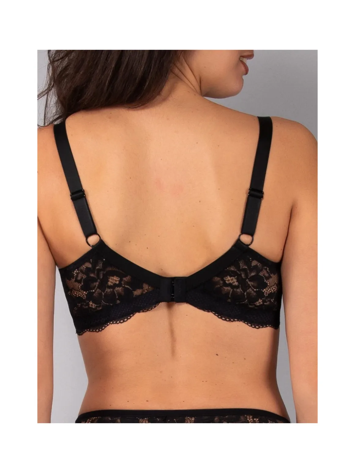 Verde Veronica AR14 Reggiseno imbottito preformato con ferretto coppa C - nero