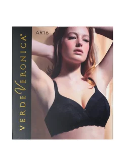 Verde Veronica AR16 Reggiseno imbottito preformato senza ferretto coppa C - nero