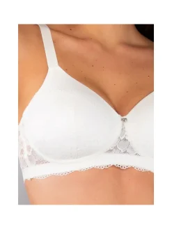Verde Veronica AR16 Reggiseno imbottito preformato senza ferretto coppa D - panna