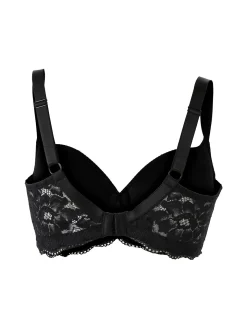 Verde Veronica AR14 Reggiseno imbottito preformato con ferretto coppa E - nero