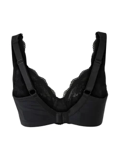 Verde Veronica AR10 Reggiseno preformato con pizzo senza ferretto coppa C - nero