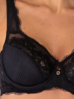 Verde Veronica AR12 Reggiseno sfoderato con ferretto coppa D - nero