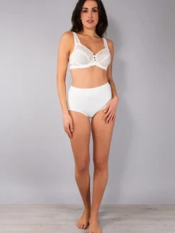 Verde Veronica AR12 Reggiseno sfoderato con ferretto coppa D - panna