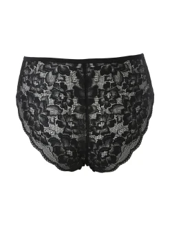 Verde Veronica AR35 Slip alto da donna con pizzo - nero