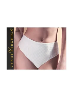 Verde Veronica AR35 Slip alto da donna con pizzo - nero