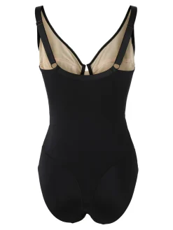 Verde Veronica DR42 Body donna francese con ferretto coppa C - nero