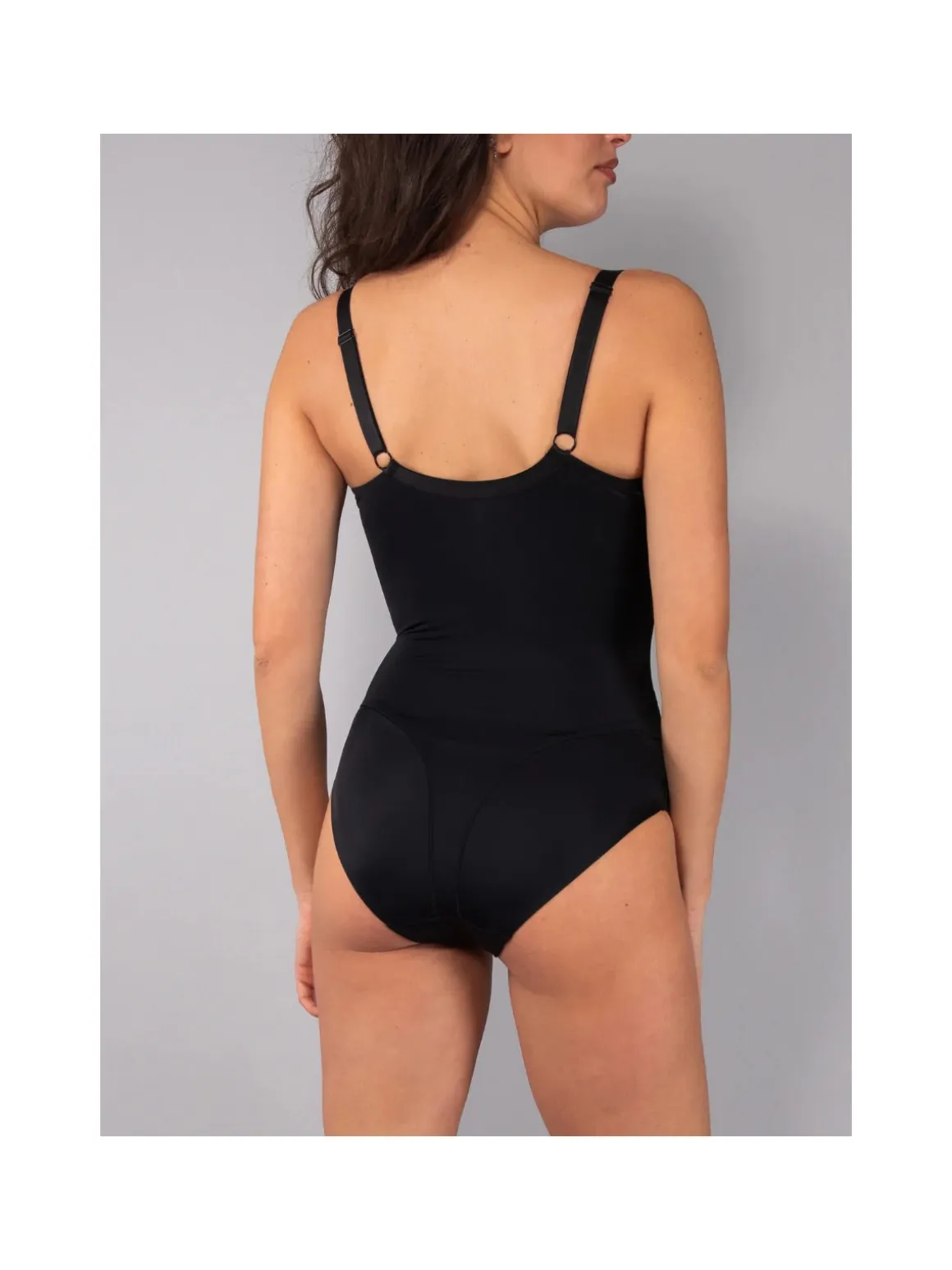 Verde Veronica DR42 Body francese da donna con ferretto coppa D - nero