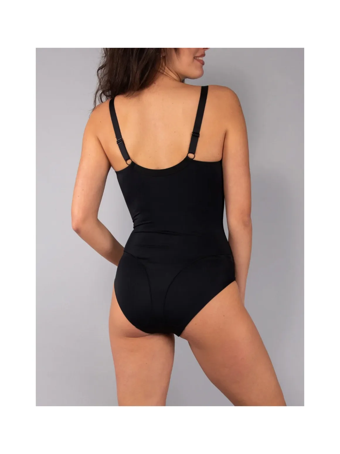 Verde Veronica DR40C Body francese donna senza ferretto coppa C - nero