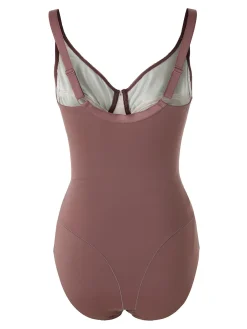 Verde Veronica DR40C Body francese donna senza ferretto coppa C - bordeaux