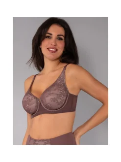 Verde Veronica DR12C Reggiseno donna sfoderato con ferretto coppa C - bordeaux