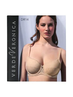 Verde Veronica DR14C Reggiseno donna imbottito con ferretto e coppa C preformata - nero