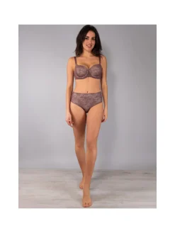 Verde Veronica DR14D Reggiseno donna preformato con coppe imbottite e ferretto coppa D - bordeaux