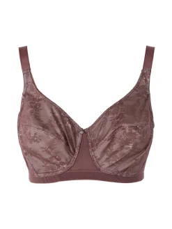 Verde Veronica DR10D Reggiseno donna francese senza ferretto coppa D - bordeaux