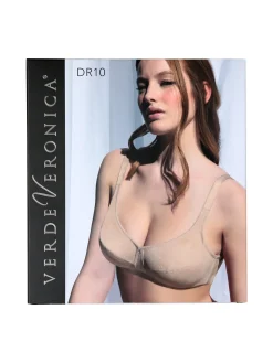 Verde Veronica DR10D Reggiseno donna francese senza ferretto coppa D - nero